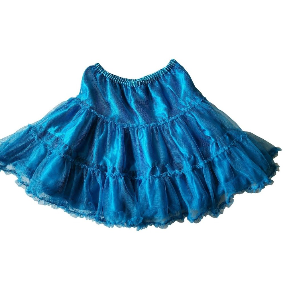 Hannah Anderson Blue Ruffled Skirt Size 10
